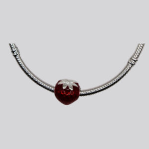 Charm frutilla plata 925