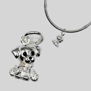 Charm colgante perrito con hueso