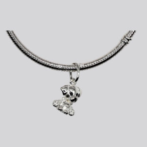 Charm colgante perrito con hueso